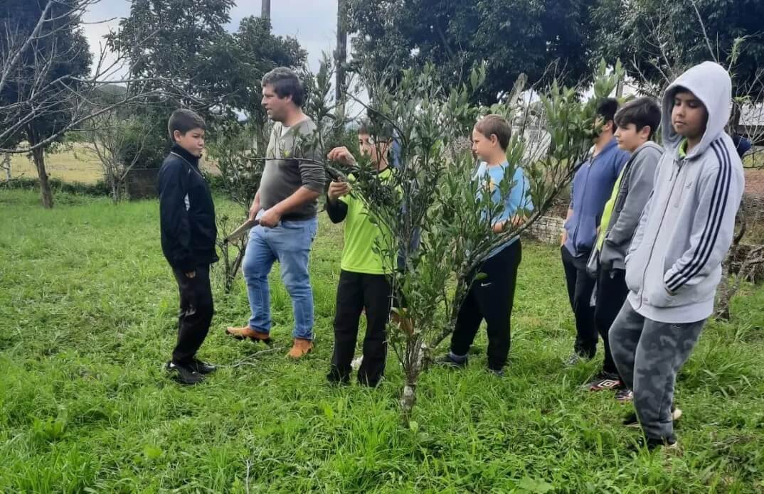 Capa Agrônomo da EMATER-Ascar/RS promove projeto de Saúde e Bem-Estar na Escola Olavo Bilac, em Palmitinho