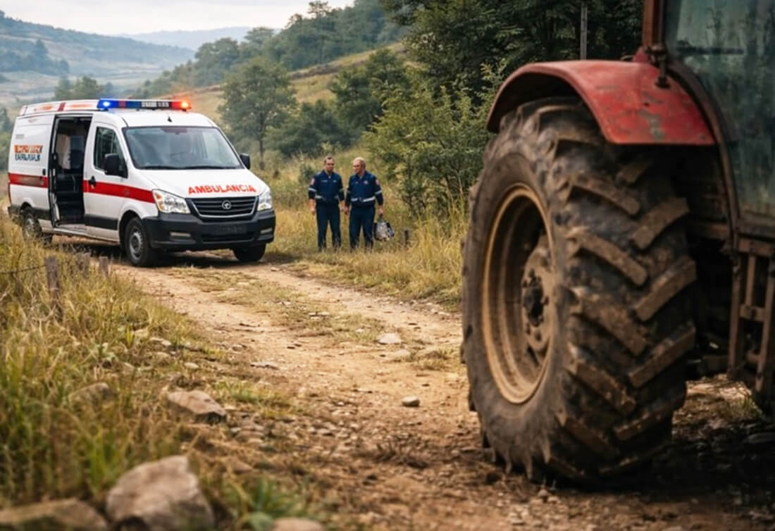 Capa Acidente com trator causa morte de agricultor no interior do RS