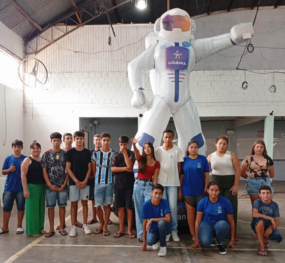 Capa Urânia Planetário é atração no início do ano letivo na rede municipal de ensino de Rodeio Bonito