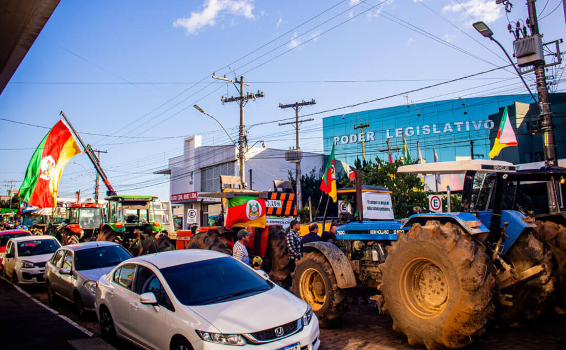 Capa Movimento SOS Agro RS planeja caravana e acampamento em Brasília nesta semana