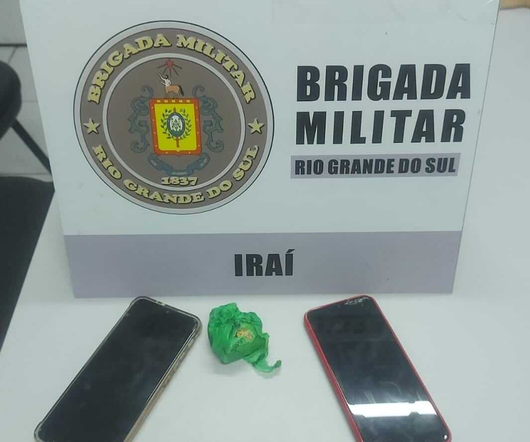 Capa Brigada Militar prende jovem de 18 anos por tráfico de drogas em Iraí
