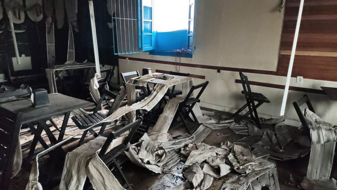 Capa Incêndio atinge restaurante no dia da inauguração em Chapecó
