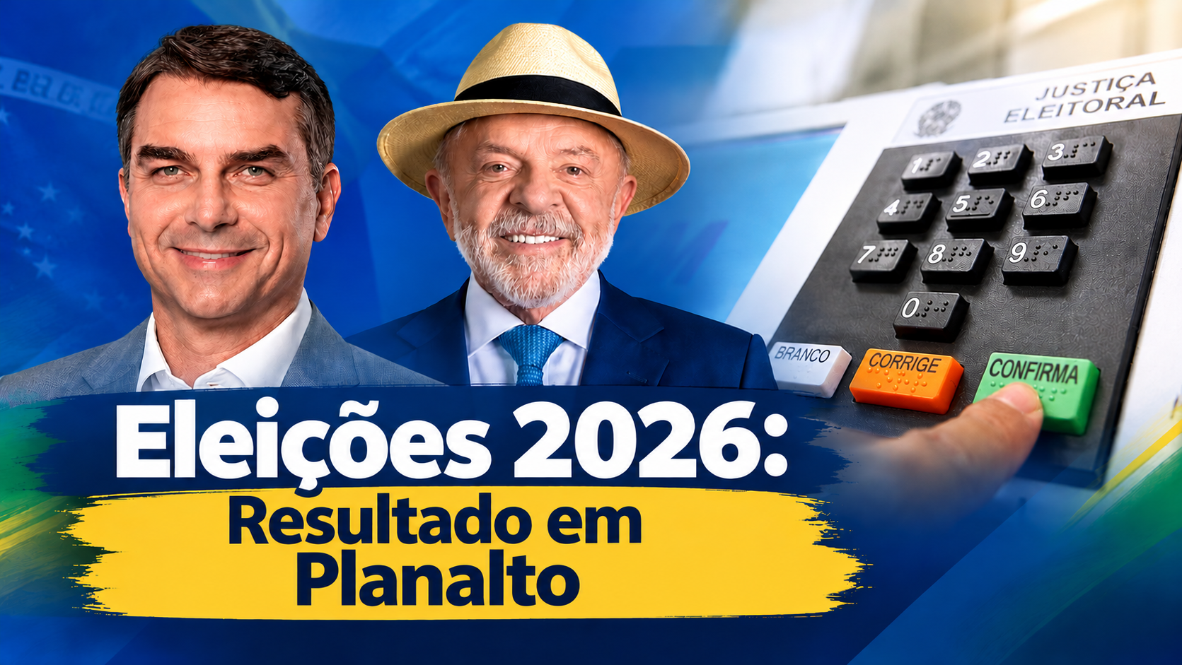 Capa Flávio Bolsonaro vence Lula em Planalto com 61,83% dos votos válidos