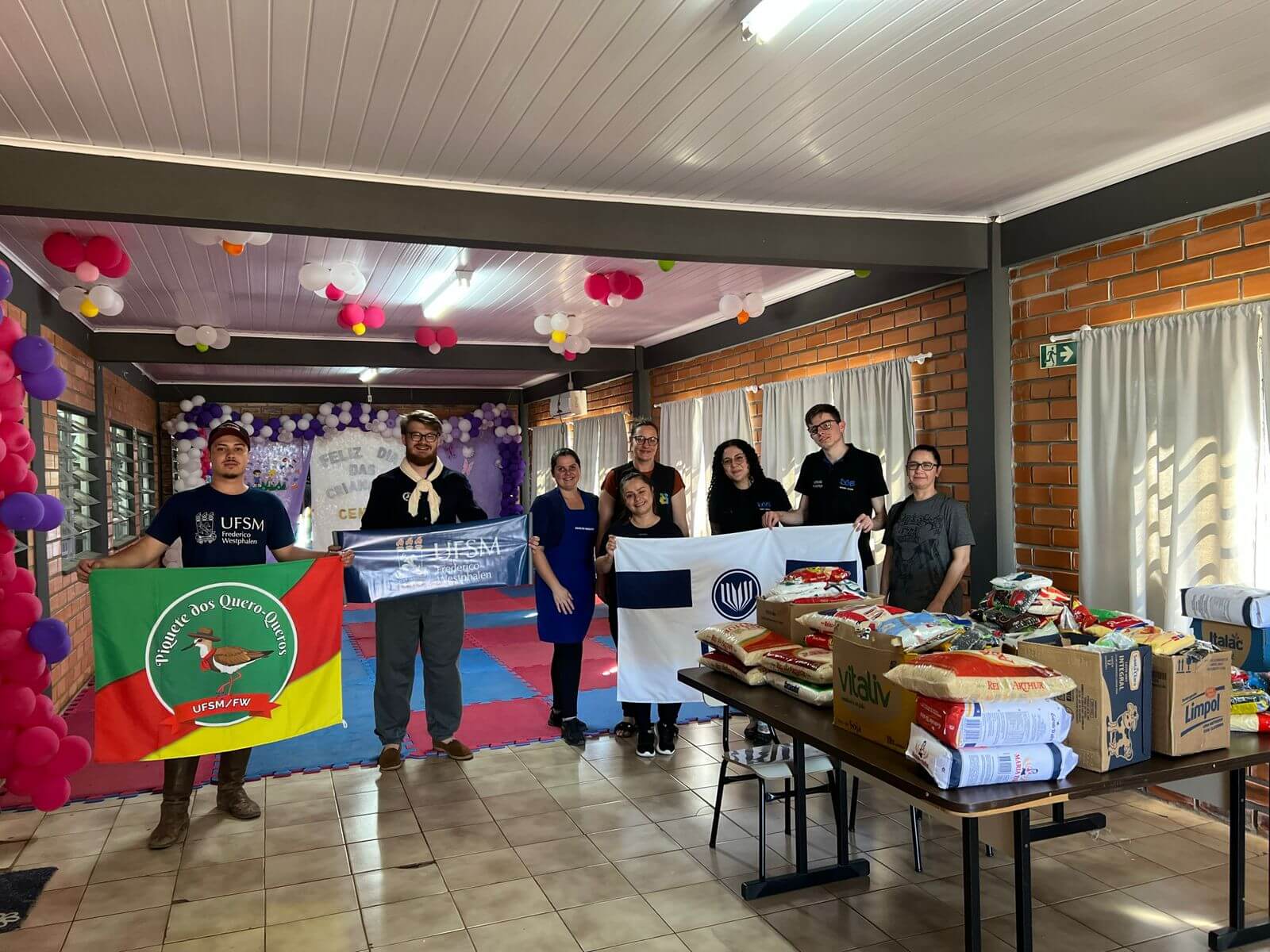 Capa CEMACA recebe doações de estudantes da UFSM e URI de Frederico Westphalen