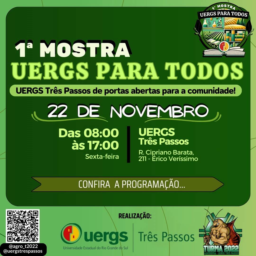 Capa UERGS Três Passos promove 1ª Mostra “UERGS para Todos” e abre portas para a comunidade