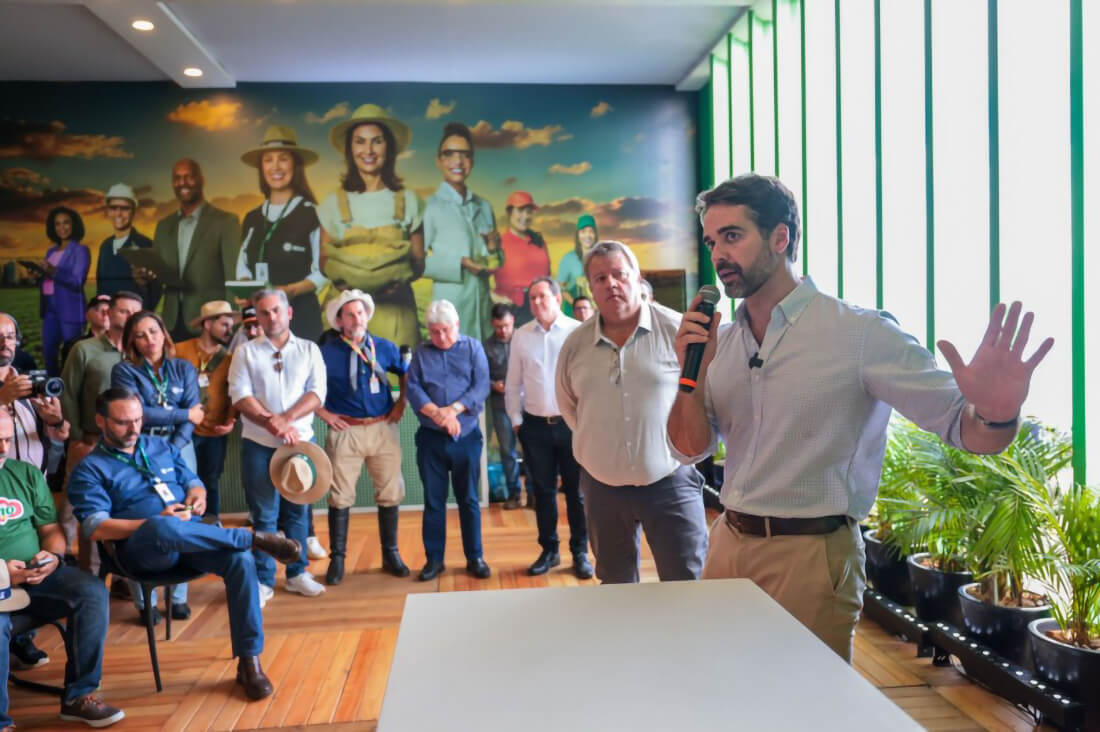 Capa Governador Eduardo Leite apresenta plano de irrigação resiliente na Expodireto