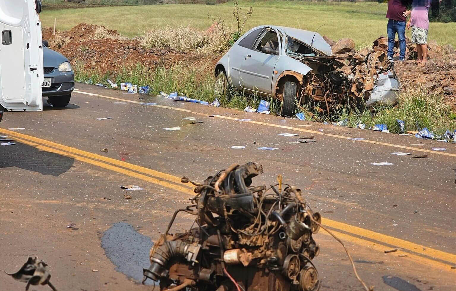 Capa Acidente fatal na ERS-483 deixa um morto em Campinas do Sul