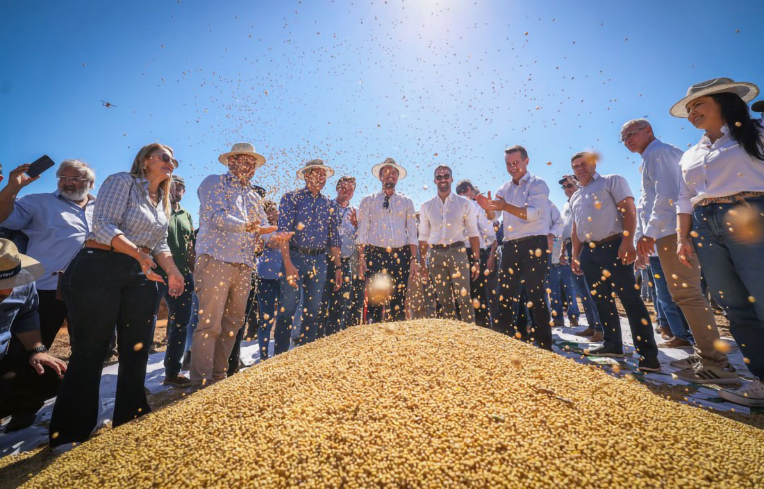 Capa Leite ressalta compromisso com políticas de irrigação na abertura da colheita da soja