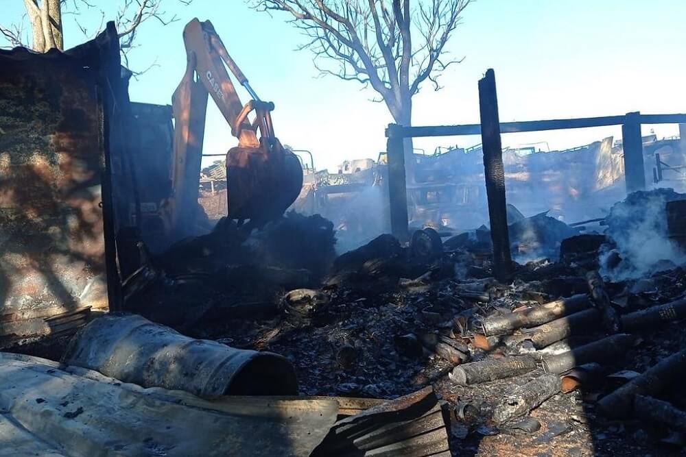 Capa Incêndio atinge área do Museu Militar de Panambi
