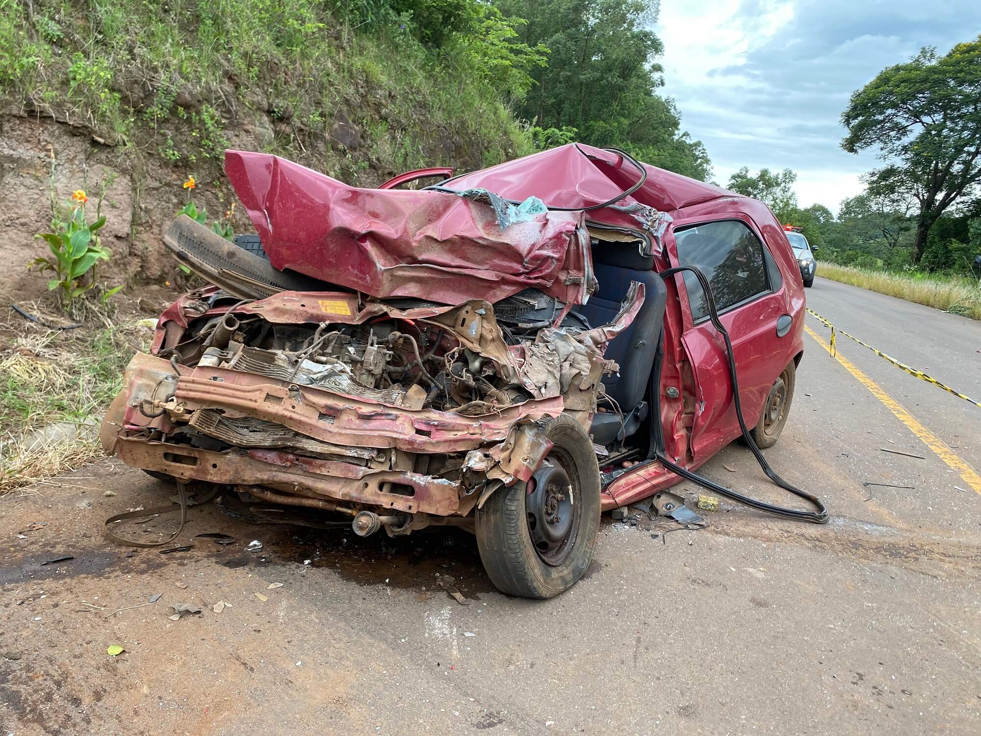 Capa Colisão frontal resulta em vítima fatal na ERS-528 em Palmitinho