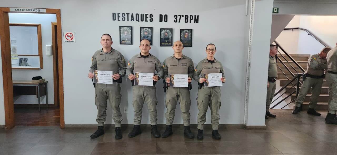 Capa Brigada Militar realizada a 4ª edição dos Destaques do 37ºBPM