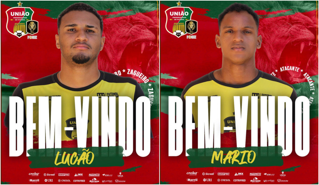 Capa Zagueiro e atacante são anunciados pelo União Frederiquense