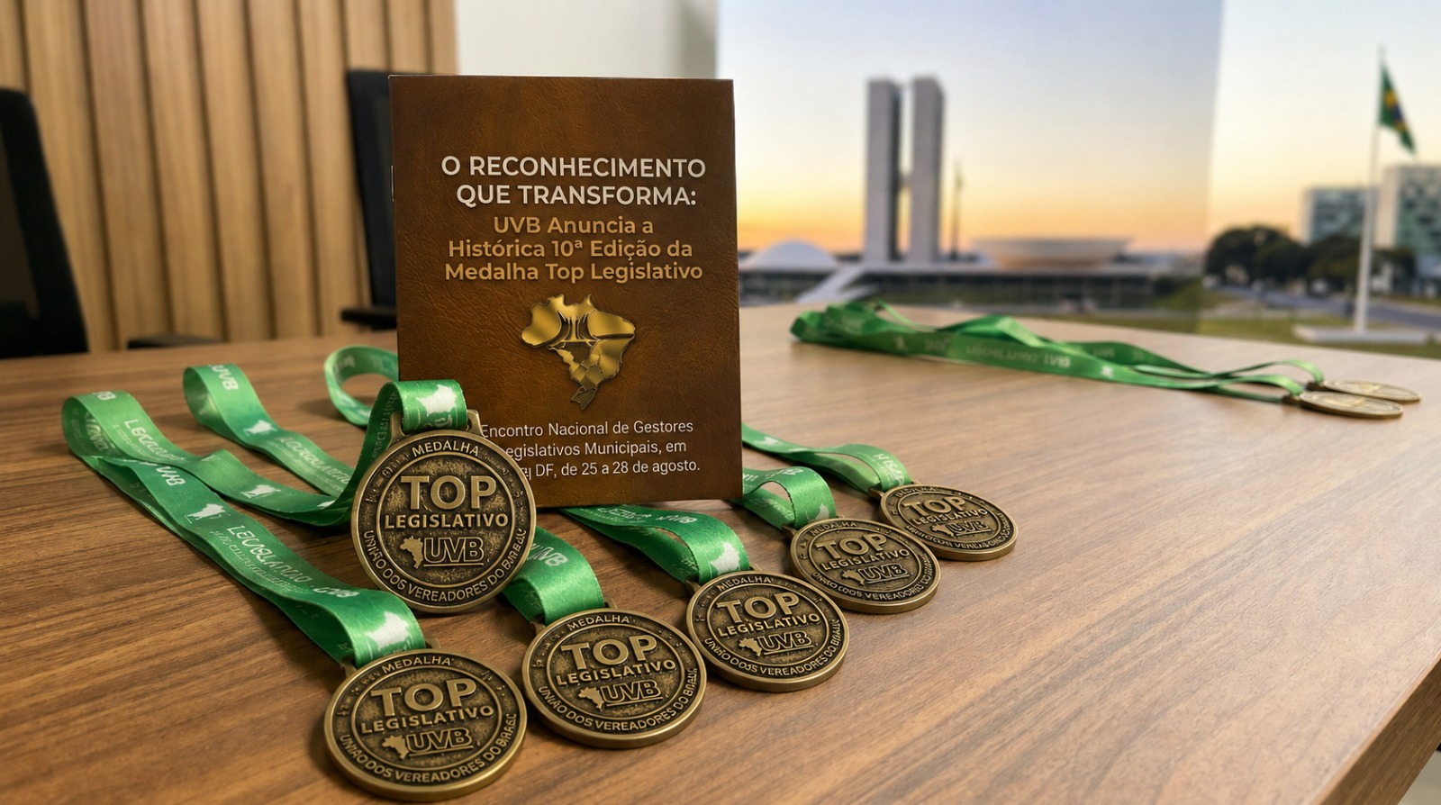 Capa Vereadores de Palmeira das Missões recebem Medalha Top Legislativo em Brasília