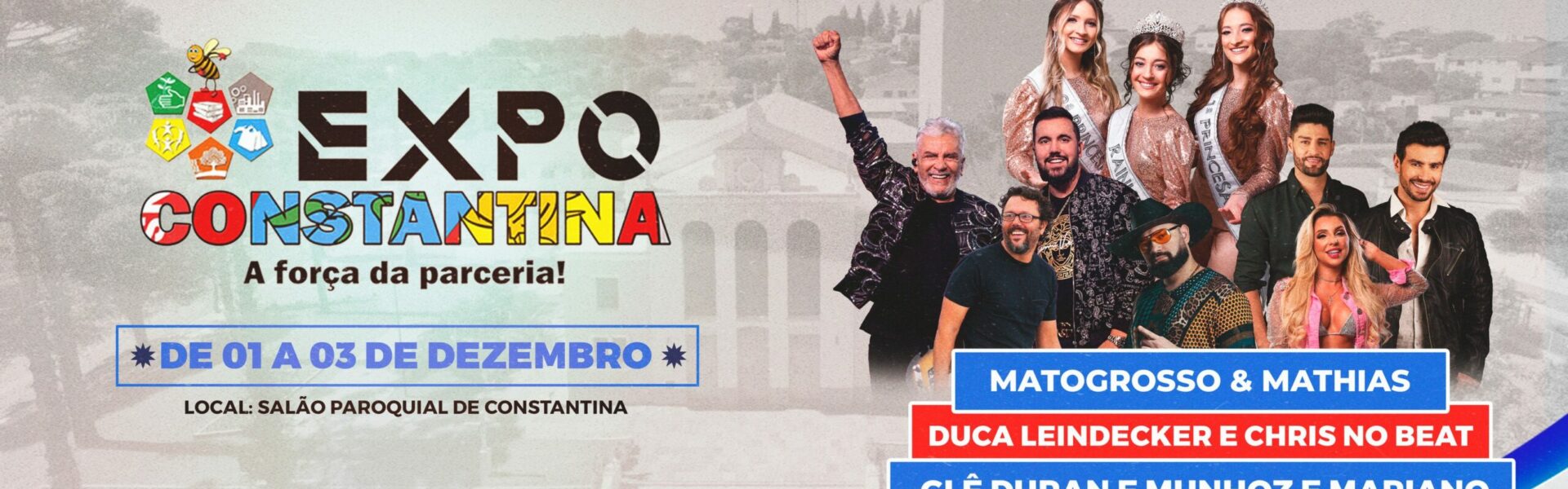 Capa Expoconstantina divulga novas datas dos shows