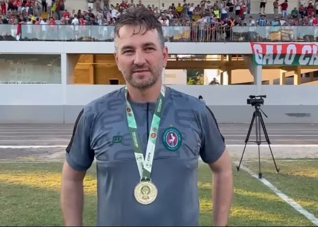 Capa Técnico Jailson Zatta é campeão da Copa SC com o Concórdia