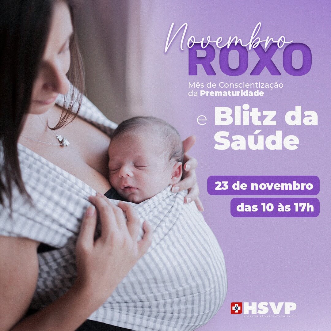 Capa HSVP promove ação de sensibilização alusiva ao Mês da Prematuridade