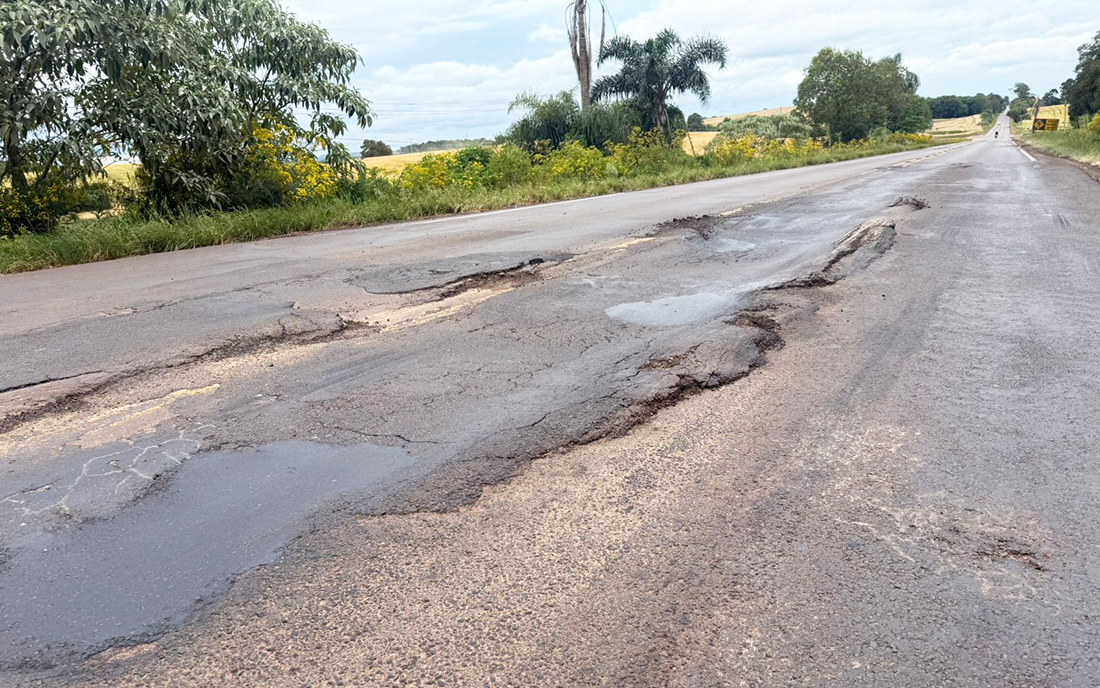 Capa Condição precária da ERS-324 entre Ronda Alta e Três Palmeiras preocupa motoristas