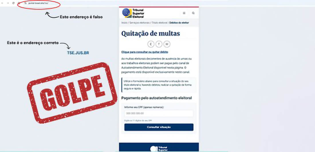 Capa Tentativa de golpe utiliza falsa regularização de título eleitorado via internet