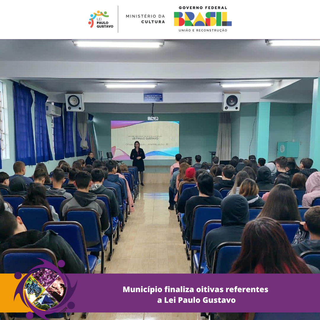 Capa Ametista do Sul finaliza oitivas referentes a Lei Paulo Gustavo