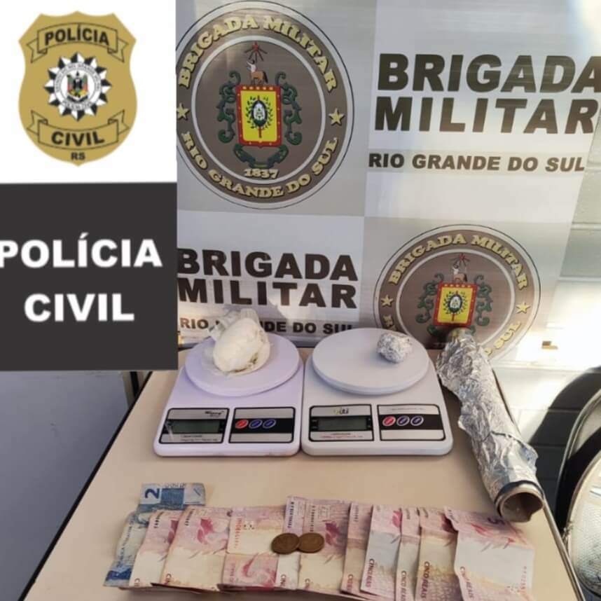 Capa Casal é preso por tráfico de drogas em Três Passos
