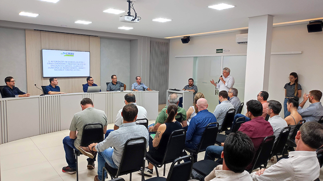 Capa CIMAU auxiliará municípios para a elaboração do projeto da ligação asfáltica entre Rodeio Bonito e Trindade do Sul
