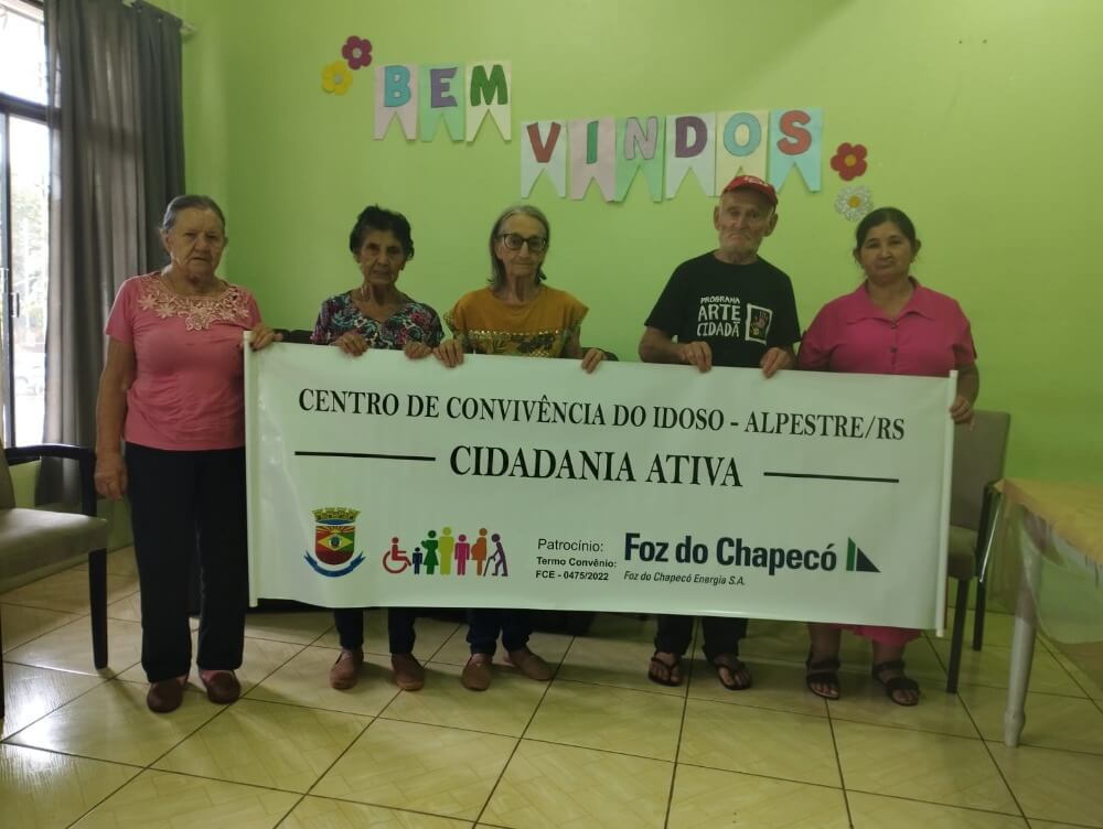 Capa Alpestre: atividades são realizadas com os participantes do Centro de Convivência do Idoso