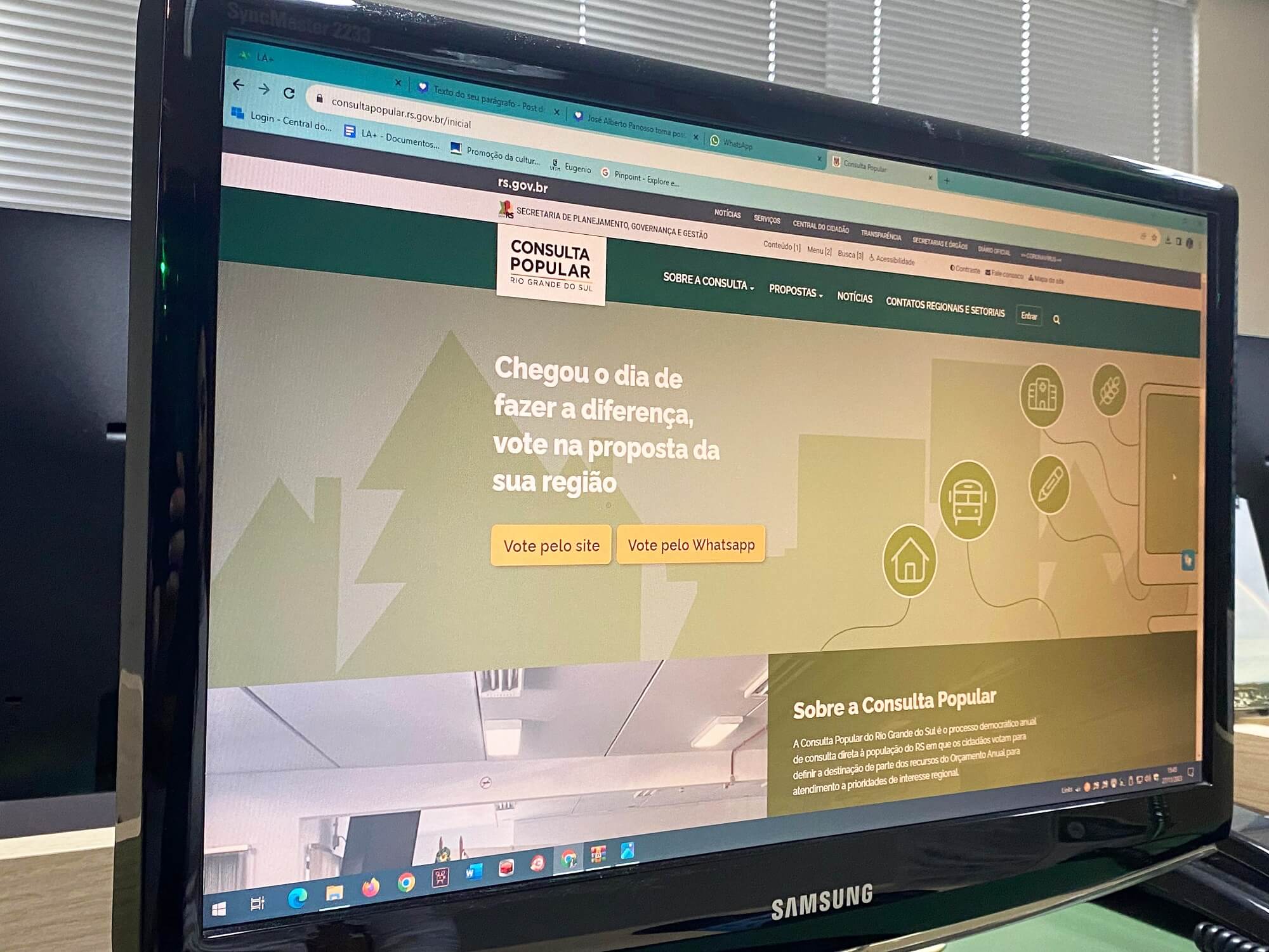 Capa Governo RS divulga votação da Consulta Popular 2023/2024