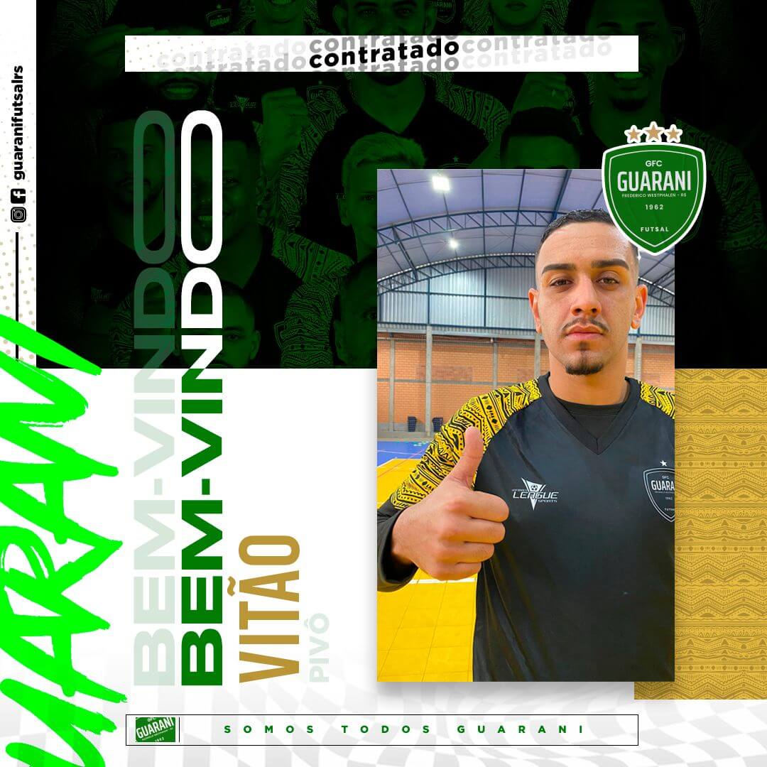 Capa Guarani Futsal anuncia pivô como reforço para temporada