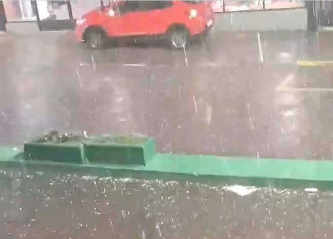 Capa Temporal causa estragos em Tenente Portela