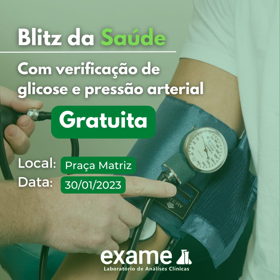 Capa Segunda é dia da Blitz da Saúde!