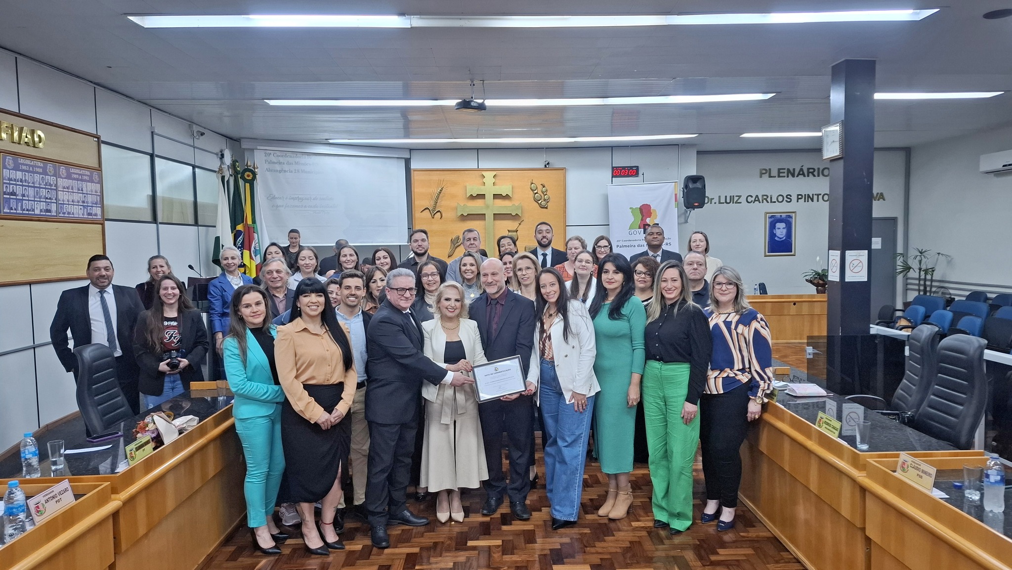Capa 20ª CRE recebe homenagem na Câmara de Vereadores de Palmeira das Missões