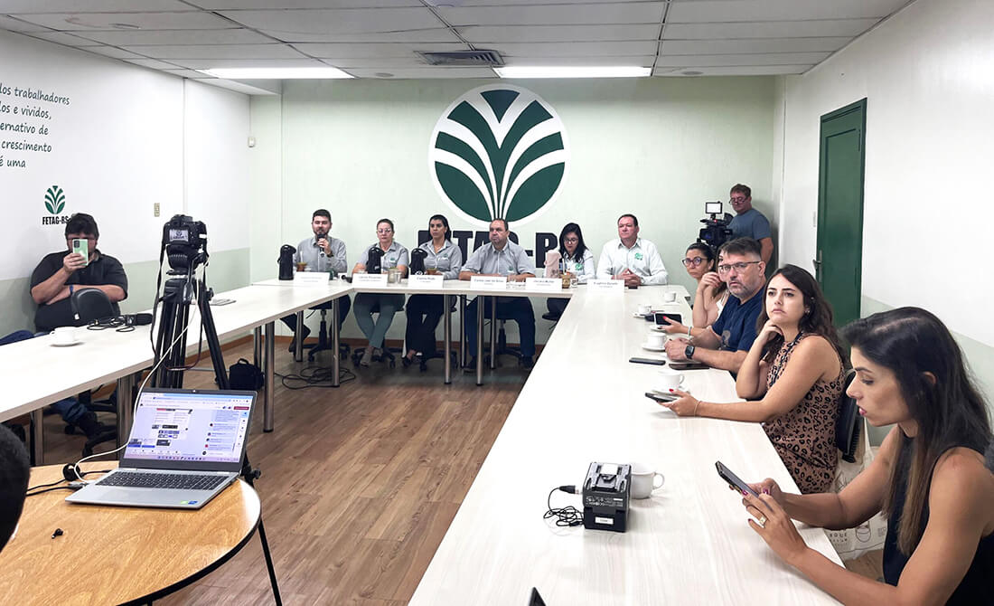 Capa Fetag-RS denuncia endividamento rural superior a R$ 28 bilhões e mudanças no Proagro que prejudicam produtores