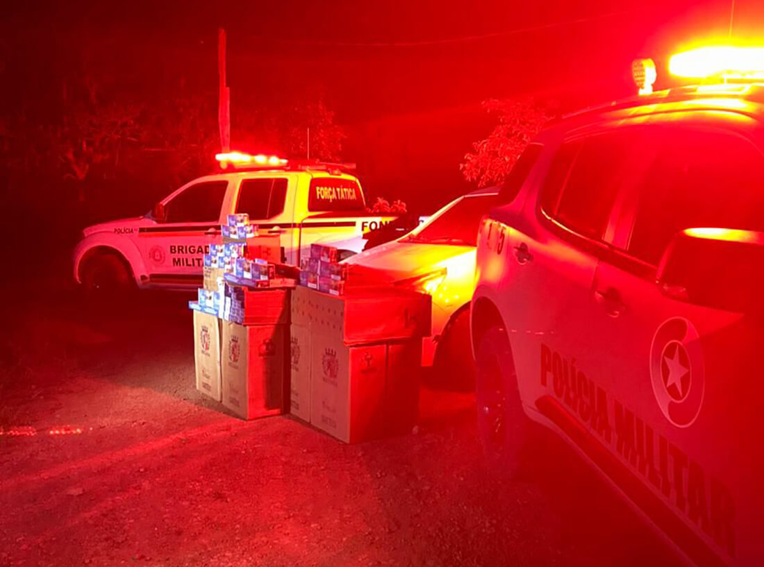 Capa Polícia apreende 11 mil carteiras de cigarro em Itapiranga em operação conjunta