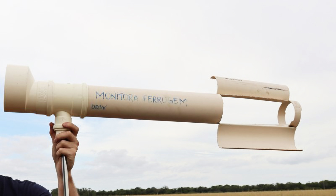 Capa RS instala 70 coletores de esporos para monitorar ferrugem asiática da soja
