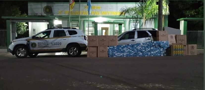 Capa Cigarros contrabandeados são apreendidos em Palmitinho