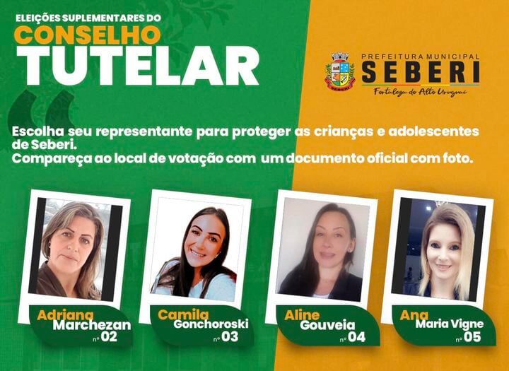 Capa Seberi realiza eleição suplementar para o Conselho Tutelar