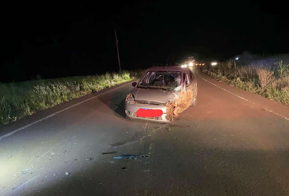 Capa Colisão entre automóvel e caminhonete mobiliza socorro na RSC-472 em Tenente Portela