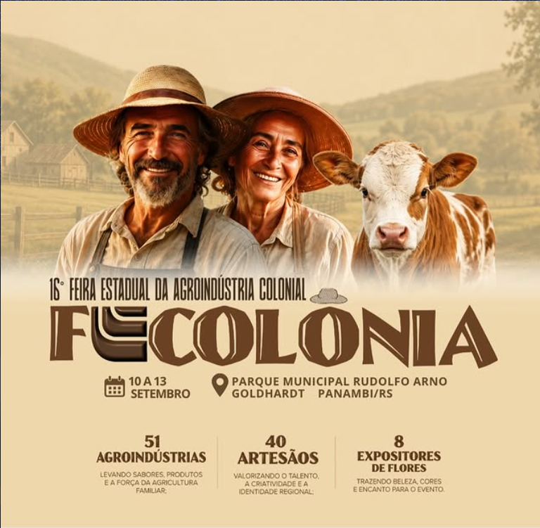 Capa 16ª Fecolônia vai reunir mais de 90 expositores e reforça a valorização do meio rural em Panambi
