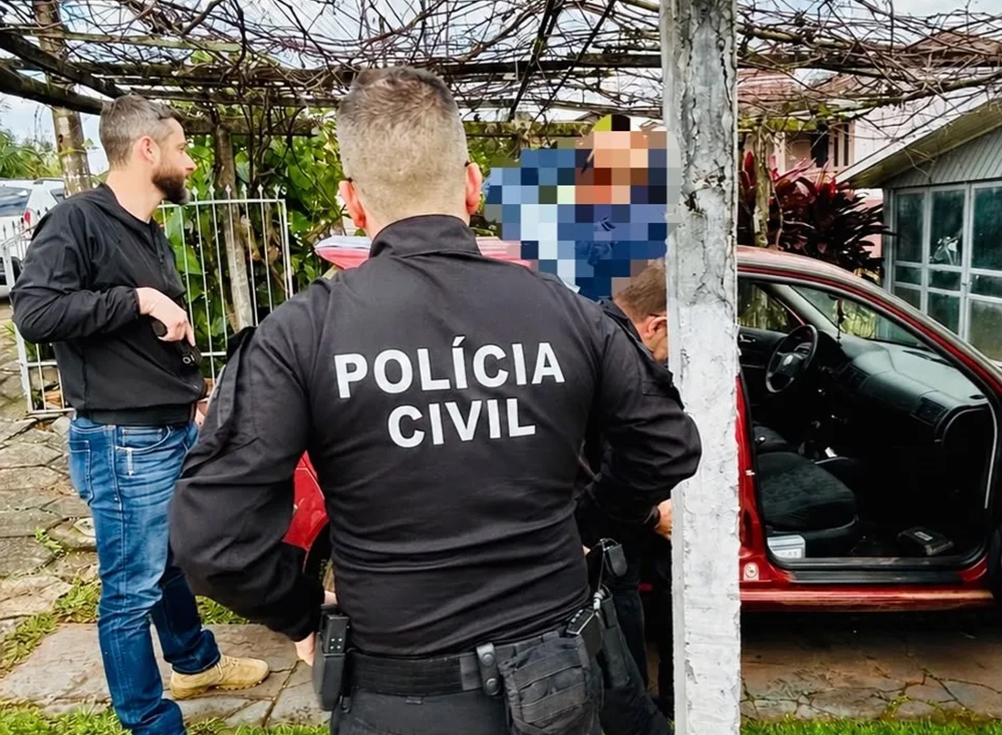 Capa Polícia Civil prende investigado por tentativa de homicídio contra o próprio irmão em Cunha Porã