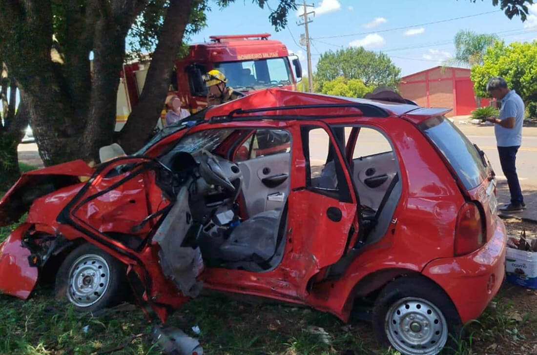 Capa Colisão frontal na BR-472 em Santa Rosa deixa um morto e quatro feridos