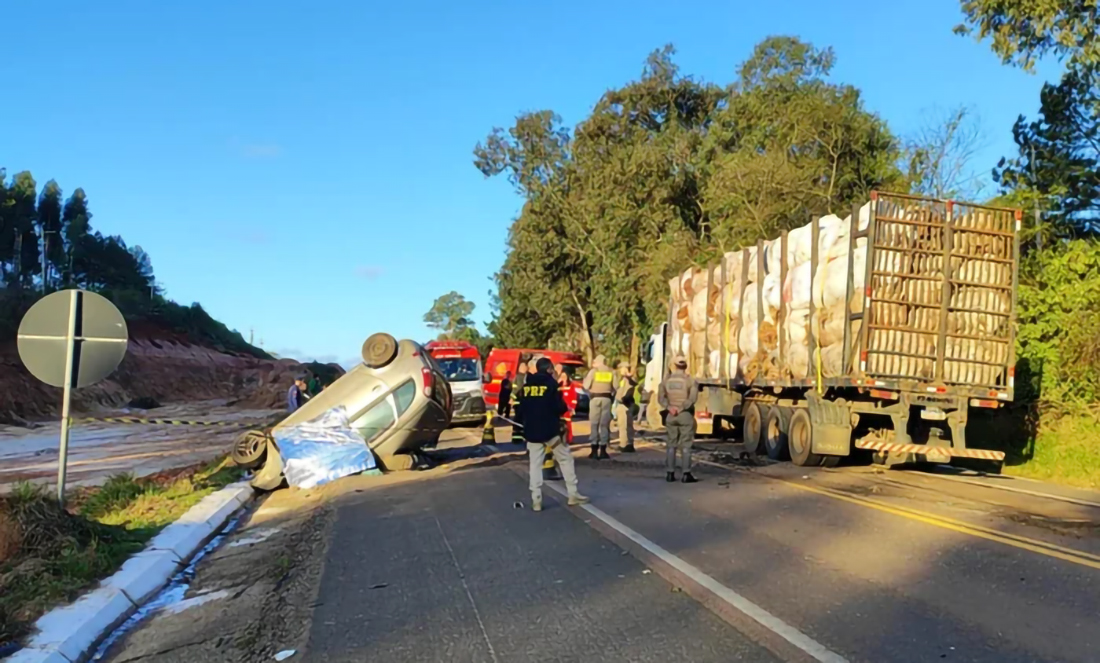 Capa Acidente com morte ocorre na BR-290 entre Butiá e Minas do Leão