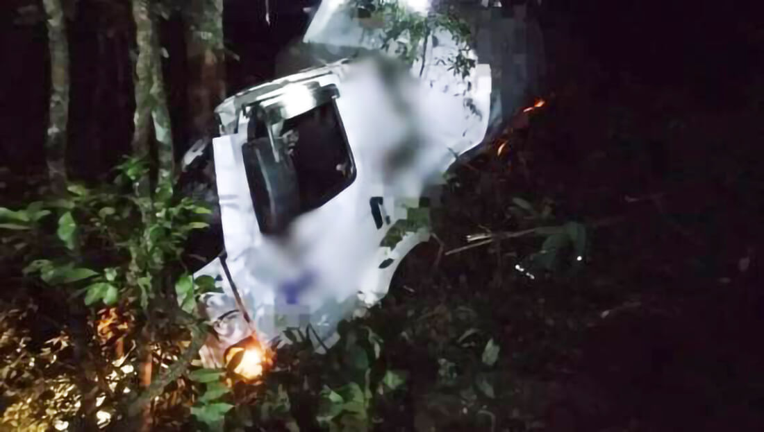 Capa Motorista morre após caminhão cair em ribanceira no Oeste de Santa Catarina