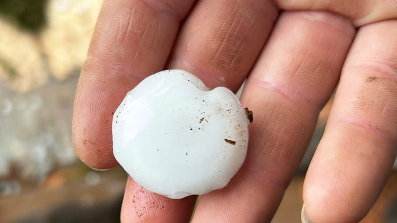 Capa Chuva de até 100 mm, granizo e uma morte são registrados no Rio Grande do Sul