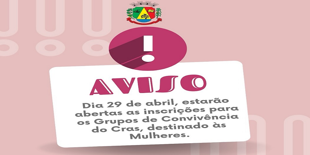 Capa Inscrições abertas para Grupos de Convivência destinados às Mulheres em Taquaruçu do Sul