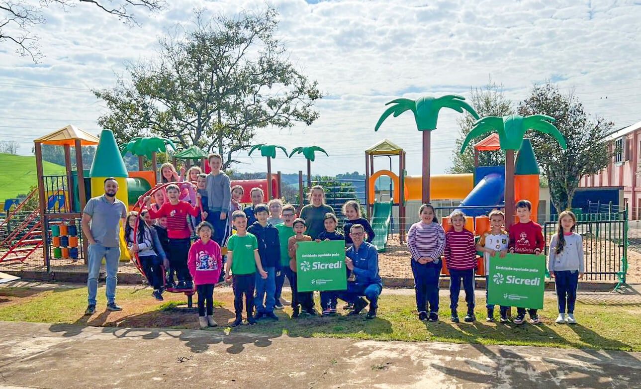 Capa Sicredi Conexão apoia instalação de praça inclusiva em Cerro Grande