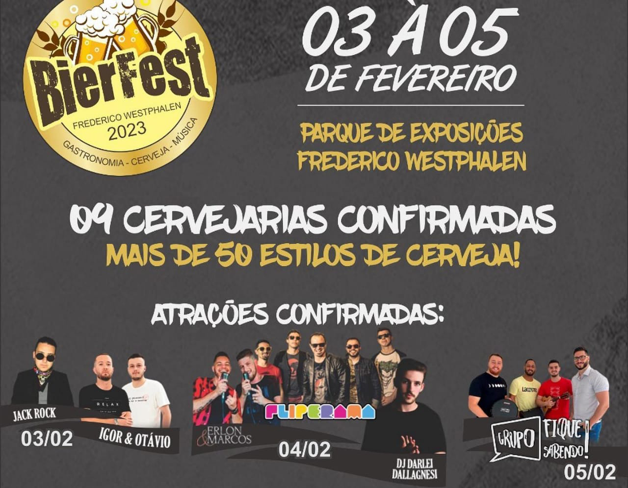 Capa Vem aí o 1º Festival de Cerveja Artesanal da região