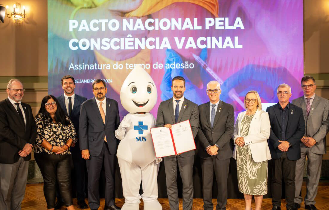 Capa Rio Grande do Sul adere a pacto nacional pela vacinação