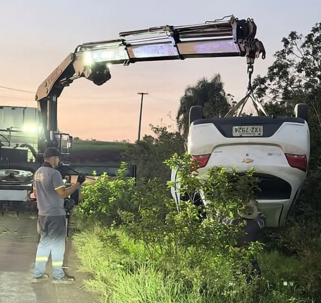 Capa Capotamento é registrado na RSC-163 entre Tenente Portela e Vista Gaúcha