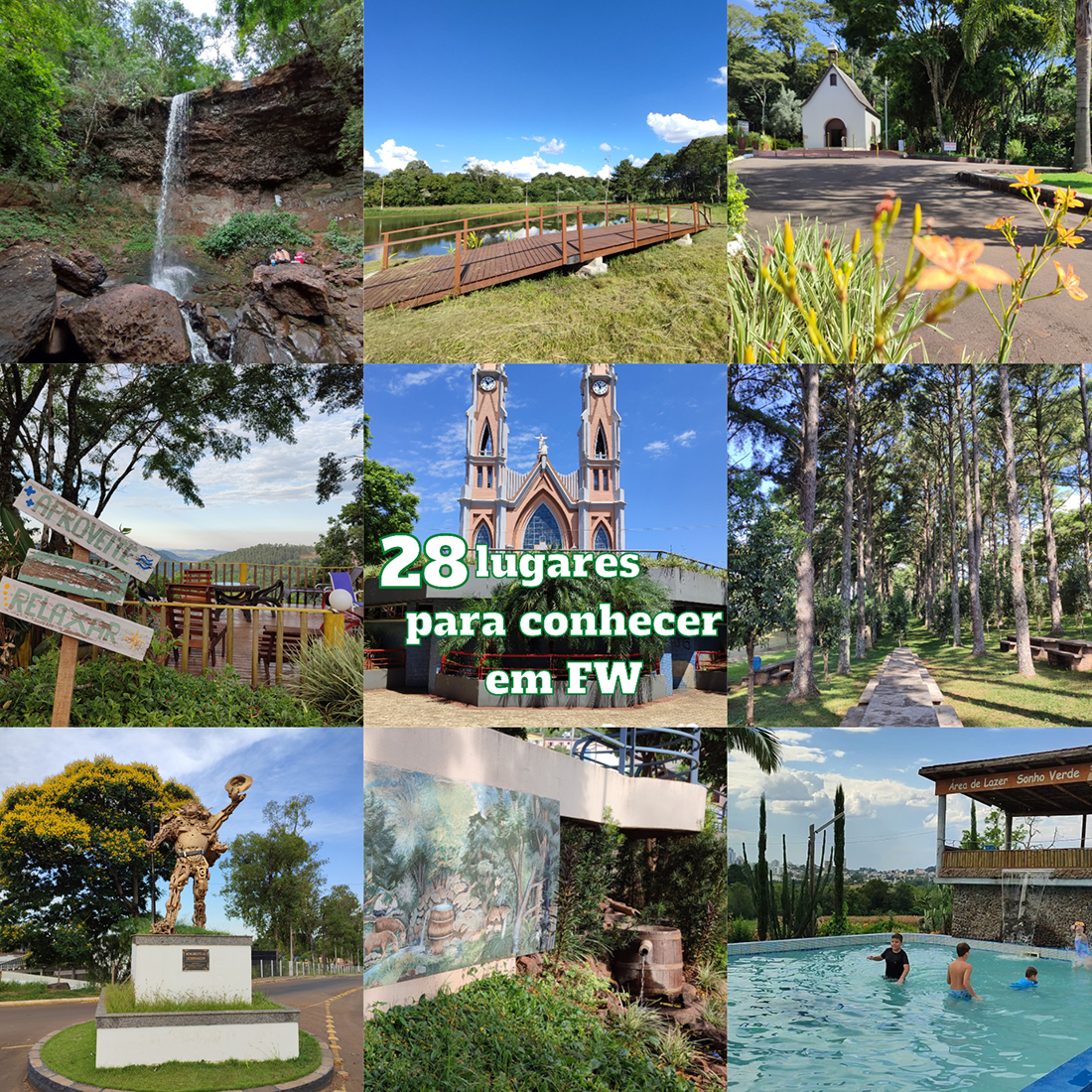 Capa “28 lugares para conhecer em FW” busca incentivar o turismo no município