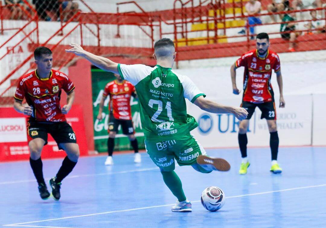 Capa Liga Gaúcha define data e horário da semifinal da Taça Farroupilha entre Guarani Futsal e Atlec Futsal